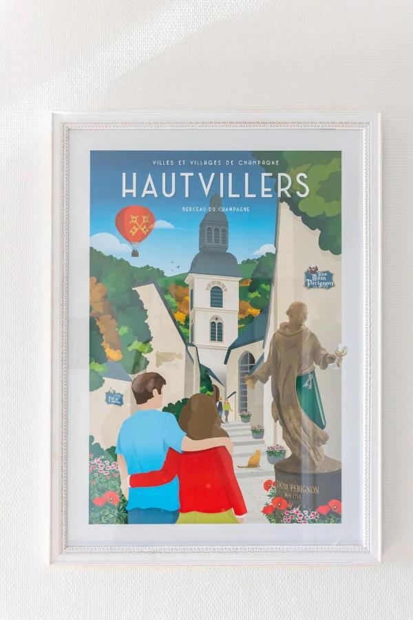Superbe Studio 'Chardonnay' Avec Vue Sur La Vallee Hautvillers Extérieur photo